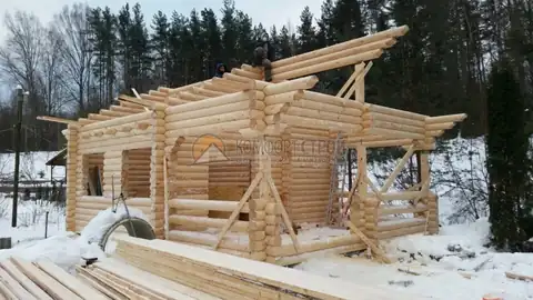 Баня 6.2х8 44.6 кв.м. д. 200 мм Ленинградская обл — фото 2