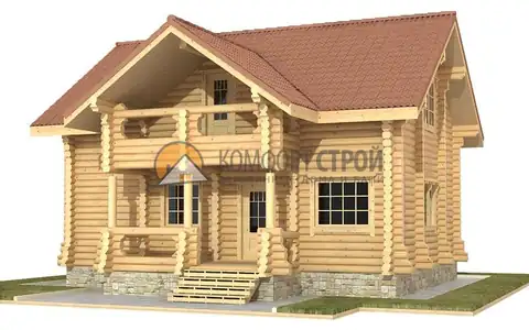 Проект дом-баня 130,5 кв.м 9х9.5