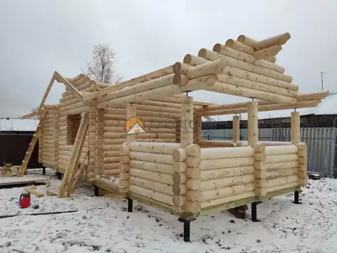 Баня по проекту «Клязьма» 4.2х10.4 м в г. Грязовец Вологодской обл. — фото 4