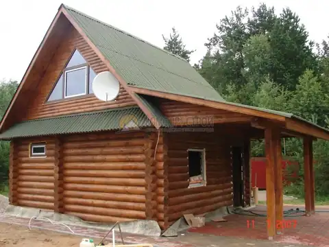 Дом-баня 6х6 55 кв.м. д. 220 мм Городище Череповецкий р-он — фото 7