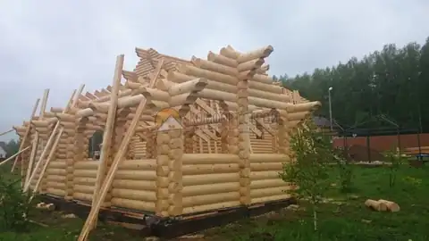 Беседка 4х9 32 кв. м. д.240 мм г. Дубна Тульская обл — фото 4