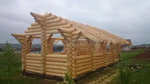 Беседка 4х9 32 кв. м. д.240 мм г. Дубна Тульская обл — фото 3