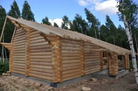Баня 8х8.2 42 кв.м. д. 260 мм Пятницкое ш. д. Марьино Московская обл — фото 7