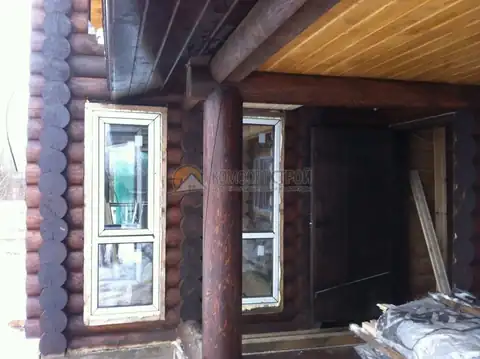 Дом-баня 8х11 100 кв.м. д. 240 мм д. Петровское Вологодский район — фото 2