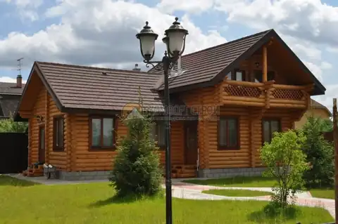 Дом баня с бассейном 8х13 132 кв.м. д. 240 мм г. Электроугли Московская обл