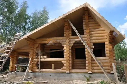 Баня 8х8.2 42 кв.м. д. 260 мм Пятницкое ш. д. Марьино Московская обл — фото 10