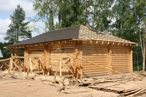 Гараж 6.6х12 72.78 кв.м. д. 200 мм Вологодская обл. п. Кадуй — фото 3