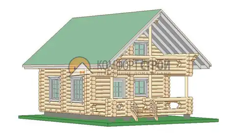 Проект дом-баня 85 кв.м 6х8.5