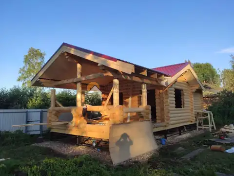 Закончили сборку бани «Клязьма» в г. Сокол, Вологодской области. — фото 5