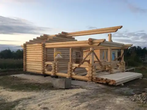 Баня 6х8 40 кв.м. д. 240 мм Кубенское Вологодская обл — фото 2