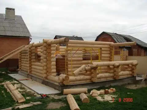 Баня 6х10 58 кв.м. д. 260 мм г. Коломна пос. Лесной Московская обл — фото 5