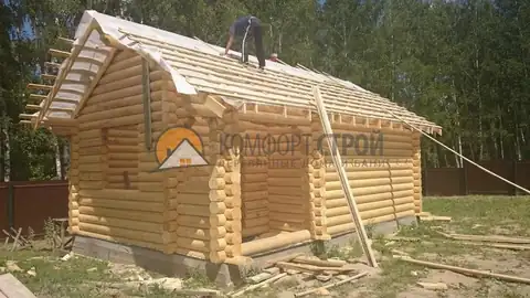 Баня 4х6 и гостевой дом 5х6 Тульская обл. г. Суворов