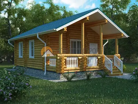 Проект бани 53.5 кв.м 6.3х9.7