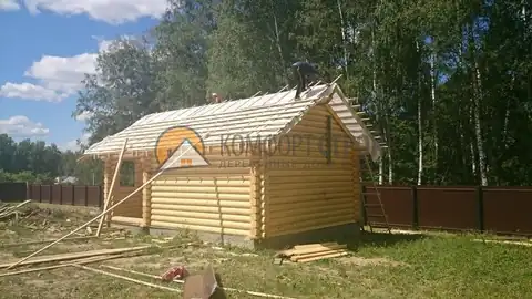Баня 4х6 и гостевой дом 5х6 Тульская обл. г. Суворов — фото 4