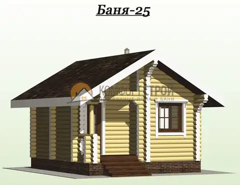 Проект бани 25 кв.м 4.6х5.6