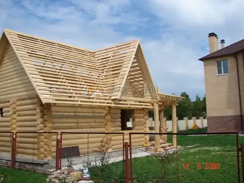 Баня 6х10 58 кв.м. д. 260 мм г. Коломна пос. Лесной Московская обл — фото 9