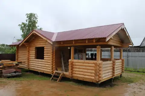 Баня по проекту «Клязьма» 4.2х10.4 м в г. Грязовец Вологодской обл. — фото 8