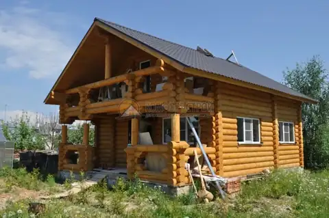 Дом-баня 7х9 120 кв.м. д. 260 мм п. Мешково Московская обл — фото 2