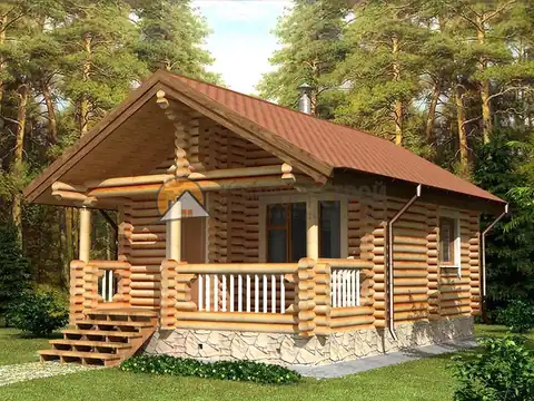 Проект бани 35.3 кв.м 5.4х7.7