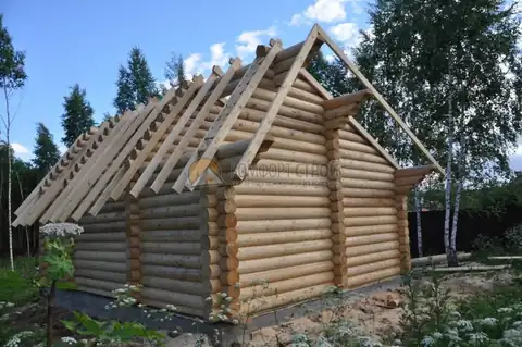 Баня 8х8.2 42 кв.м. д. 260 мм Пятницкое ш. д. Марьино Московская обл — фото 6