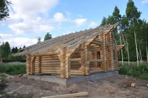 Баня 8х8.2 42 кв.м. д. 260 мм Пятницкое ш. д. Марьино Московская обл — фото 2