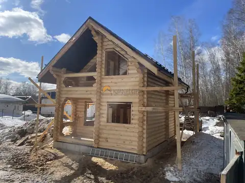 Сборка дома-бани 7×6 м, Чеховский район — фото 1