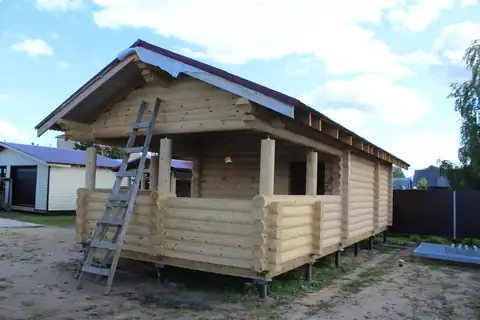 Баня по проекту «Клязьма» 4.2х10.4 м в г. Грязовец Вологодской обл. — фото 10