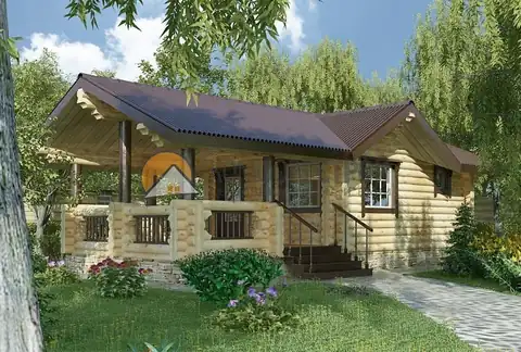 Проект бани 34,3 кв.м 4х9.4