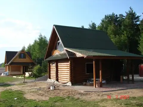Дом-баня 6х6 55 кв.м. д. 220 мм Городище Череповецкий р-он — фото 10