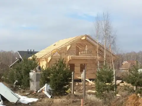 Дом баня 6х11 75.47 кв.м. д. 260 мм г. Чехов Московская обл — фото 4