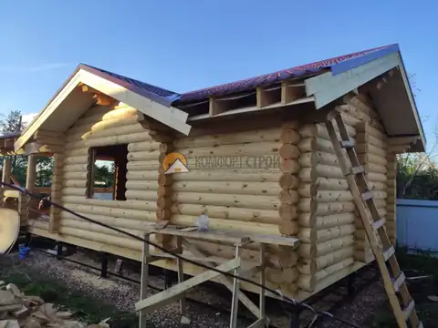 Закончили сборку бани «Клязьма» в г. Сокол, Вологодской области. — фото 2