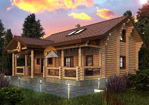 Проект дом-баня 215 кв.м 7.3х12.5