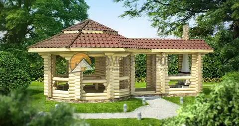 Проект беседки 30 кв.м 5.1х9.7