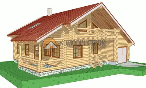 Проект дома с гаражом 190 кв.м 10х14