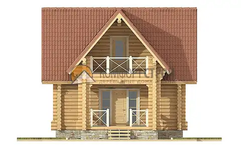 Проект дом-баня 80.9 кв.м 6.5х8