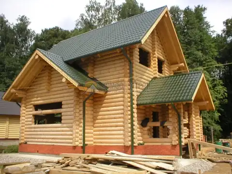 Дом-баня 8х14 200 кв.м. д. 260 мм п. Комунарка Московская обл