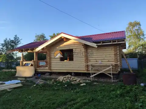 Закончили сборку бани «Клязьма» в г. Сокол, Вологодской области. — фото 4